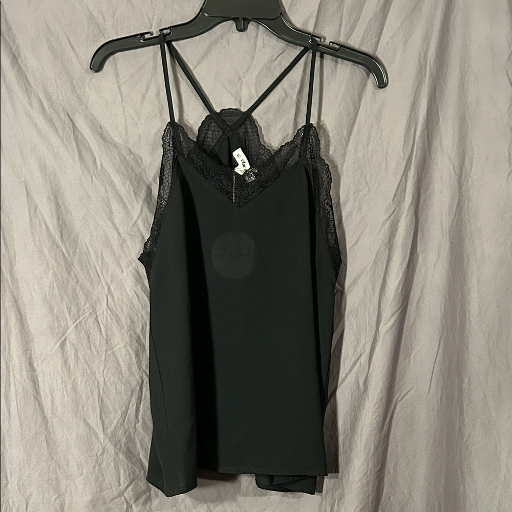 MACARON Black Lace Cami Small